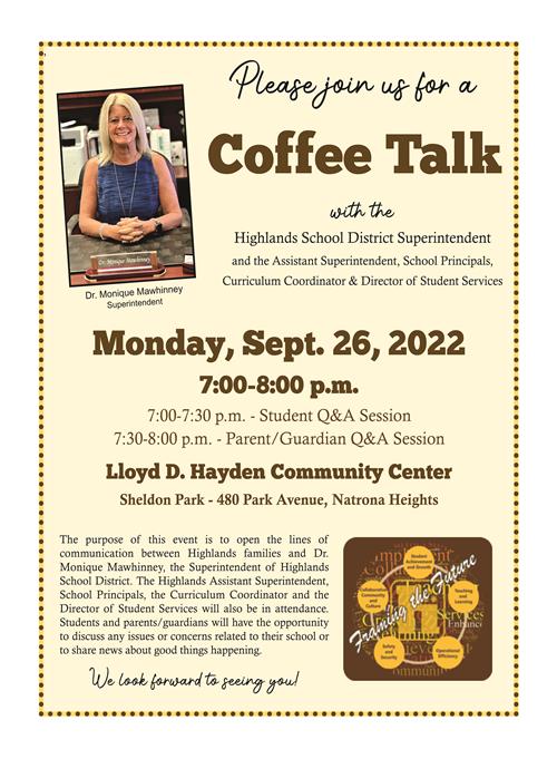 coffee talk flyer
